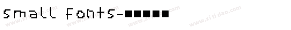 small fonts字体转换